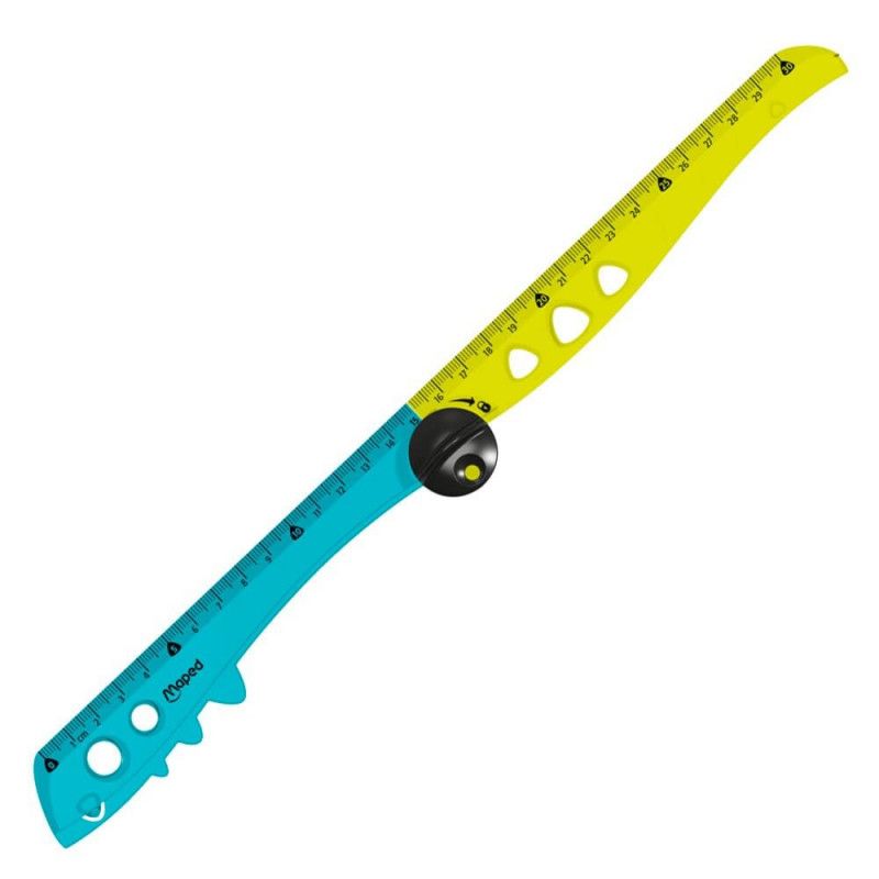 REGUA 15/30CM DOBRAVEL CROC CROC MAPED - REF. 282030 - 1 UNIDADE