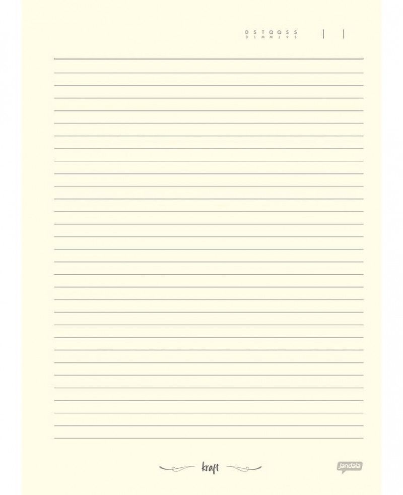 CADERNO ARGOLADO 160FL COLEGIAL KRAFT GOLD JANDAIA - REF. 77090 - 1 UNIDADE