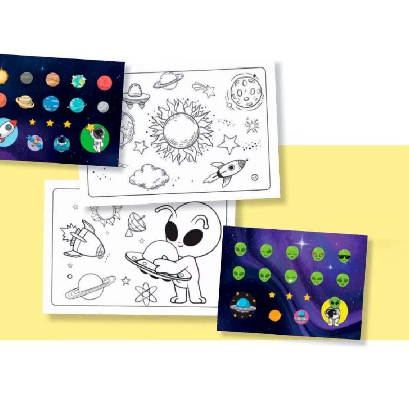 LIVRO PARA COLORIR 1/4 UNIVERSO 16 FOLHAS ANIMATIVA - REF. 10713 - PACOTE COM 20 UNIDADES