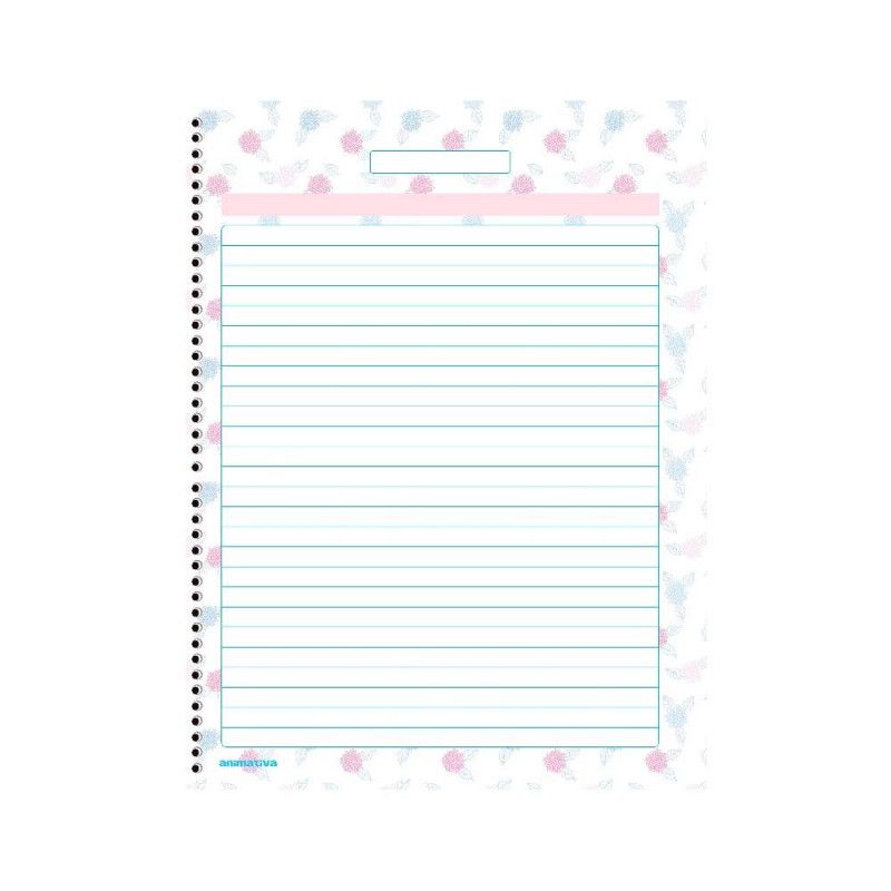 CADERNO 1 MATERIA CAPA DURA 80 FOLHAS COLEGIAL DETALHES ANIMATIVA - REF. 10296 - PACOTE COM 4 UNIDADES