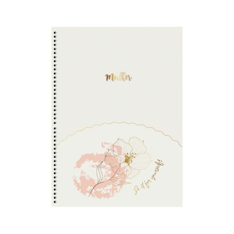 CADERNO 1 MATERIA CAPA DURA 80 FOLHAS MULHER ANIMATIVA - REF. 10181 - PACOTE COM 4 UNIDADES