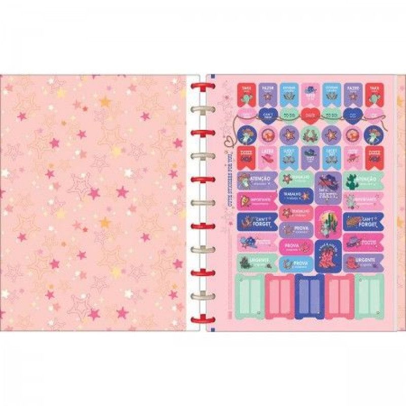 CADERNO 10 MATERIAS INTELIGENTE CONNECT WEST GIRL TILIBRA - REF. 359785 - 1 UNIDADE