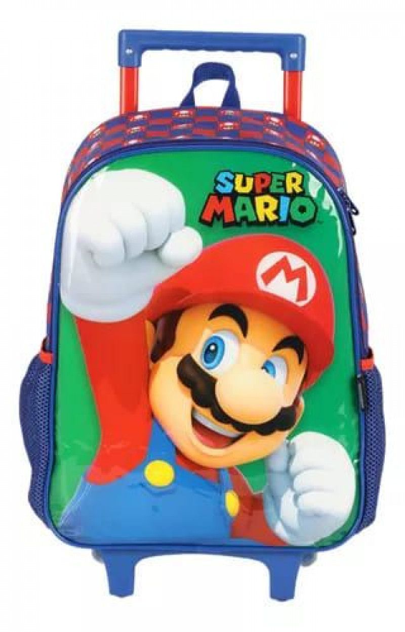 MOCHILETE SUPER MARIO VERDE LUXCEL - REF. IC41382MO-VD - 1 UNIDADE