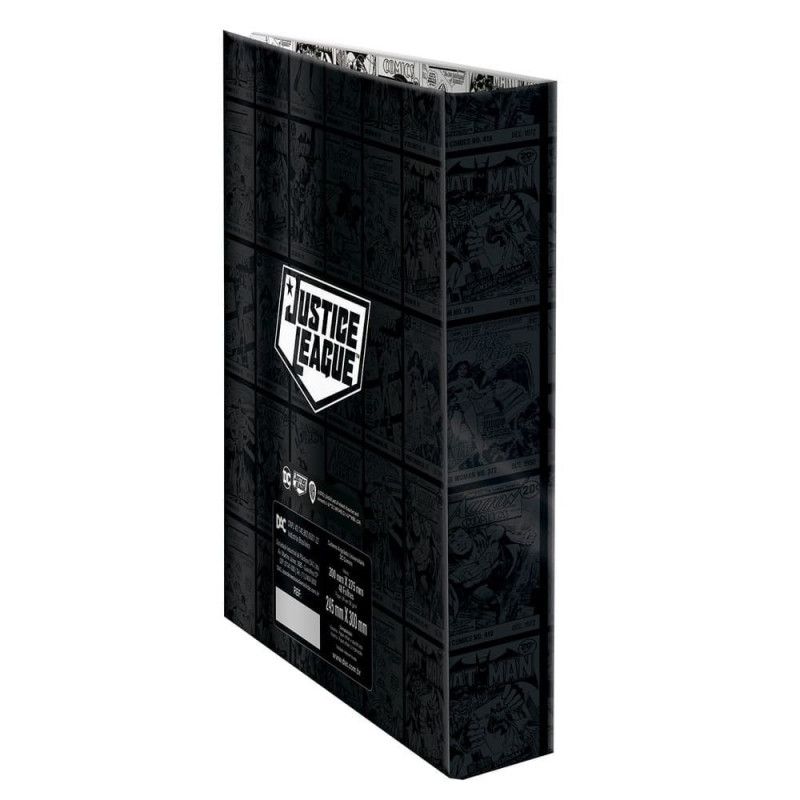 FICHARIO UNIVERSITARIO 4 ARGOLAS 48 FOLHAS DC COMICS COM ELASTICO DAC - REF. 5003 - 1 UNIDADE