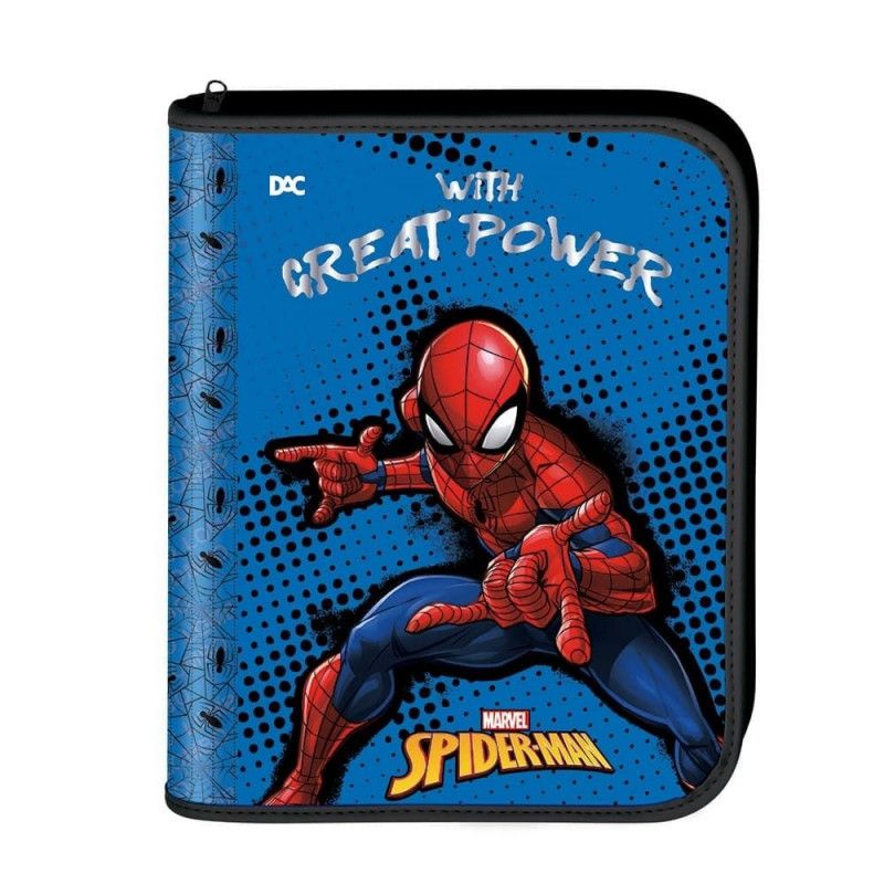 FICHARIO UNIVERSITARIO 4 ARGOLAS 48 FOLHAS HOMEM ARANHA DAC - REF. 5097 - 1 UNIDADE