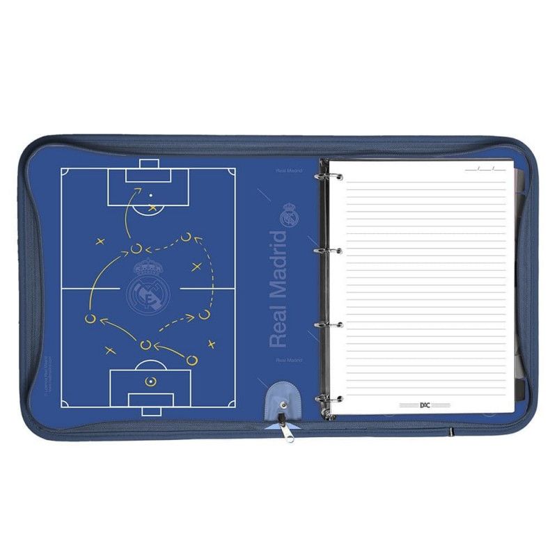 FICHARIO UNIVERSITARIO 4 ARGOLAS 48 FOLHAS REAL MADRID DAC - REF. 5242 - 1 UNIDADE
