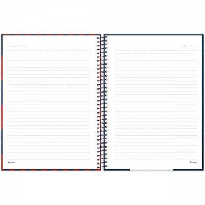 CADERNO 15 MATERIA CAPA DURA 240 FOLHAS PSG FORONI - REF. 7097 - PACOTE COM 2 UNIDADES