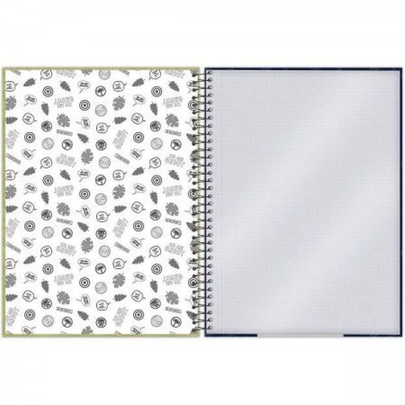 CADERNO 1 MATERIA CAPA DURA 80 FOLHAS GROOT FORONI - REF. 9334 - PACOTE COM 4 UNIDADES
