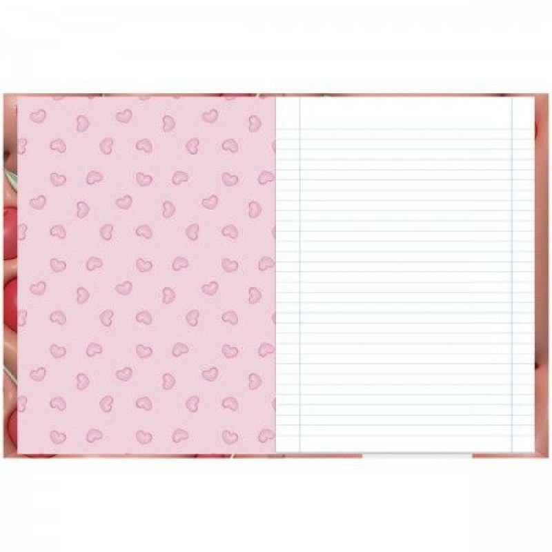 CADERNO BROCHURAO CAPA DURA 80 FOLHAS NICECREAM FORONI - REF. 6937 - PACOTE COM 5 UNIDADES