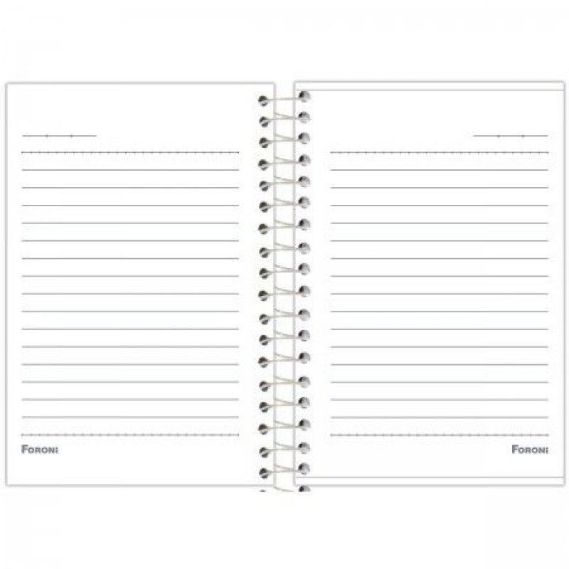 CADERNETA 96 FOLHAS ESPIRAL CAPA DURA NICECREAM FORONI - REF. 47.6939-1 - PACOTE COM 8 UNIDADES