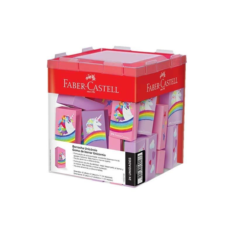 BORRACHA UNICORNIO FABER-CASTELL - REF. 7024UNI - CAIXA COM 24 UNIDADES