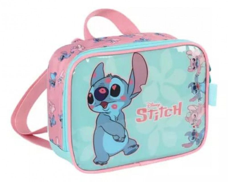 LANCHEIRA DE COSTAS STITCH VERDE LUXCEL - REF. LA41553SC-VD - 1 UNIDADE