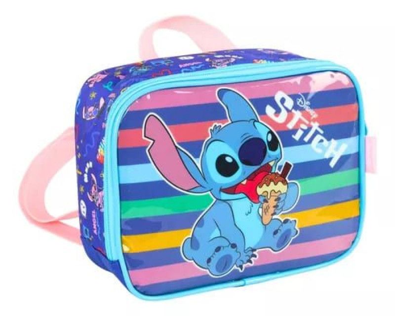 LANCHEIRA DE COSTAS STITCH AZUL LUXCEL - REF. LA41533SC-AZ - 1 UNIDADE