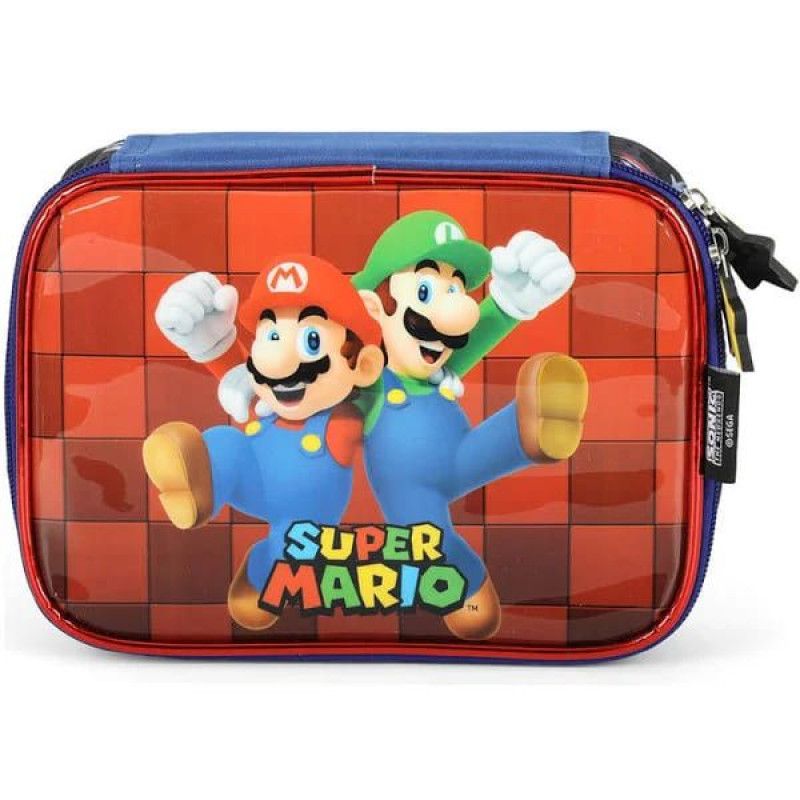 ESTOJO BOX SUPER MARIO PRETO LUXCEL - REF. EI41404MO-PTO - 1 UNIDADE