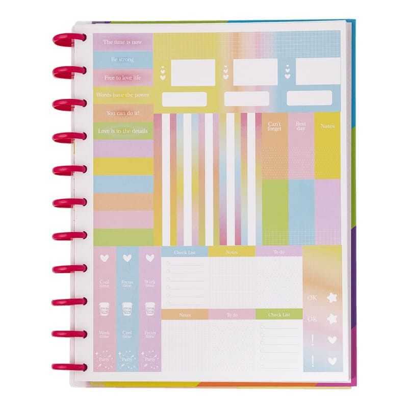 CADERNO 1 MATERIA INTELIGENTE DISCO ENJOY BRW - REF. CD1005 - PACOTE COM 5 UNIDADES