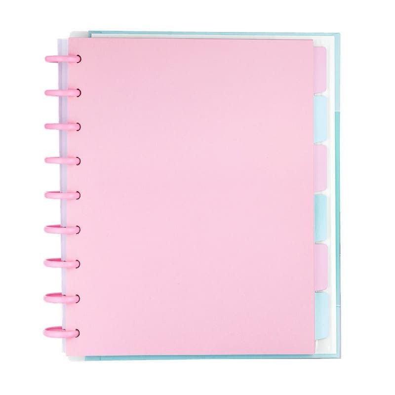 CADERNO 1 MATERIA INTELIGENTE COLEGIAL DISCO TUTTI FRUTI BRW - REF. CD1007 - PACOTE COM 5 UNIDADES