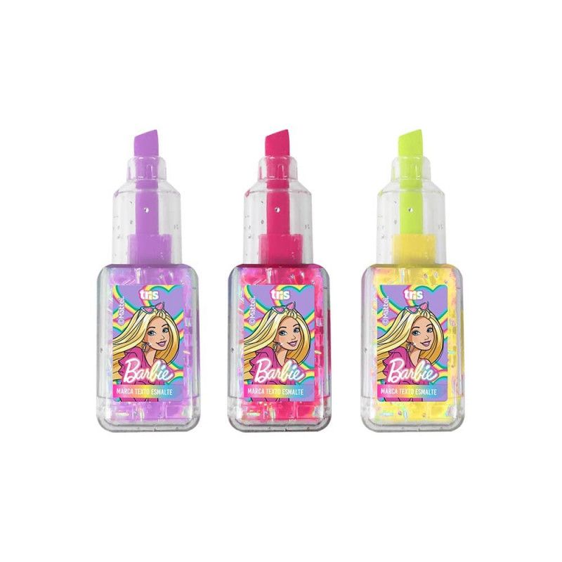 PINCEL MARCA TEXTO ESMALTE BARBIE TRIS - REF. 905505 - CAIXA COM 12 UNIDADES