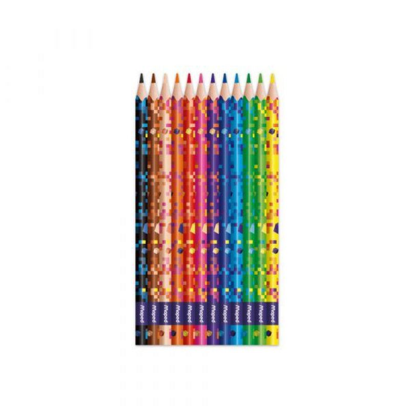 LAPIS 12 CORES PIXEL PARTY MAPED - REF. 862204 - 1 UNIDADE