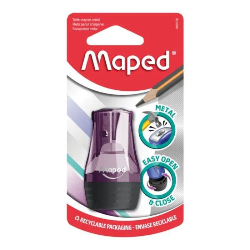 APONTADOR COM DEPOSITO METAL TONIC BLISTER MAPED - REF. 068510 - 1 UNIDADE