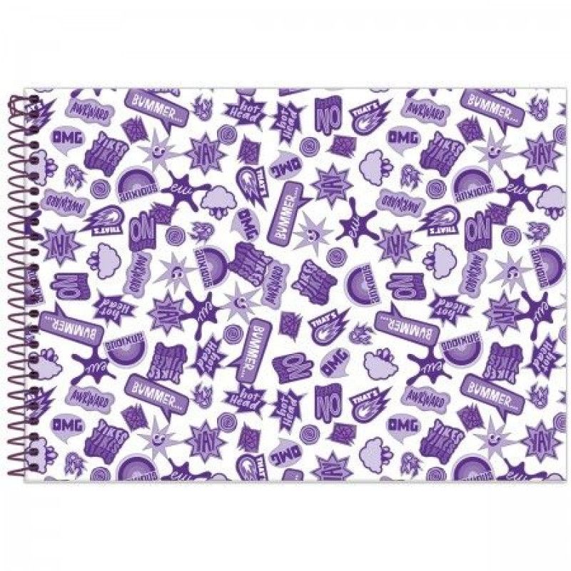 CADERNO CARTOGRAFIA CAPA DURA 80 FOLHAS DIVERTIDAMENTE 2 FORONI - REF. 9103 - PACOTE COM 5 UNIDADES