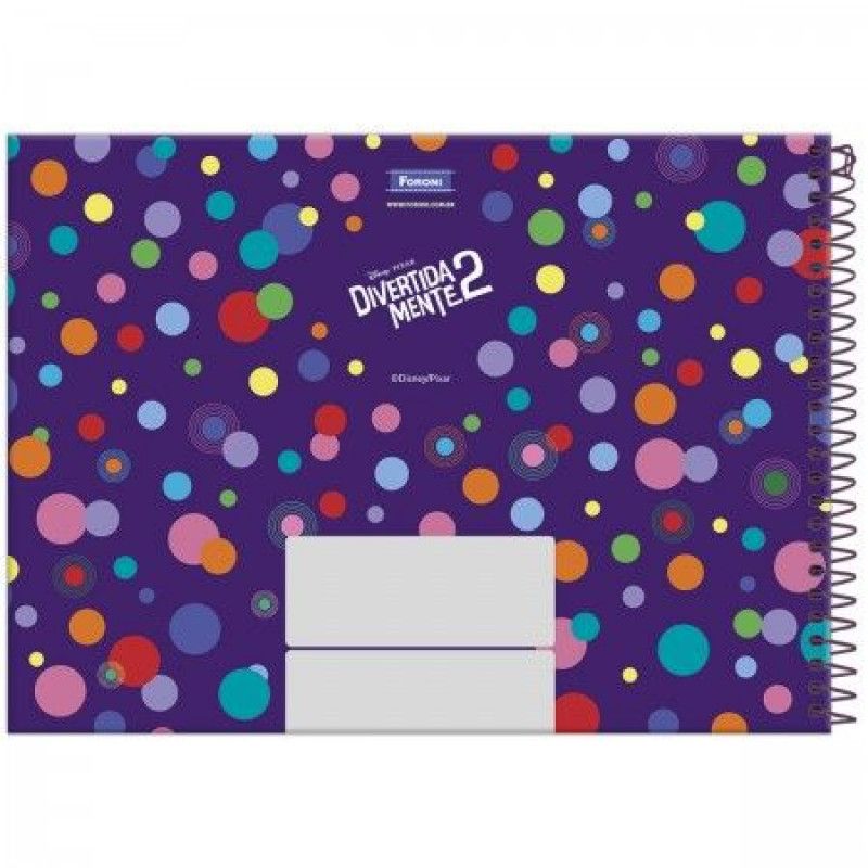 CADERNO CARTOGRAFIA CAPA DURA 80 FOLHAS DIVERTIDAMENTE 2 FORONI - REF. 9103 - PACOTE COM 5 UNIDADES