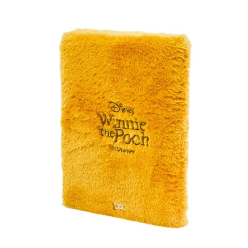 CADERNO BROCHURA 1/4 CAPA DURA 80 FOLHAS FLUFFY POOH DAC - REF. 4786 - PACOTE COM 4 UNIDADES