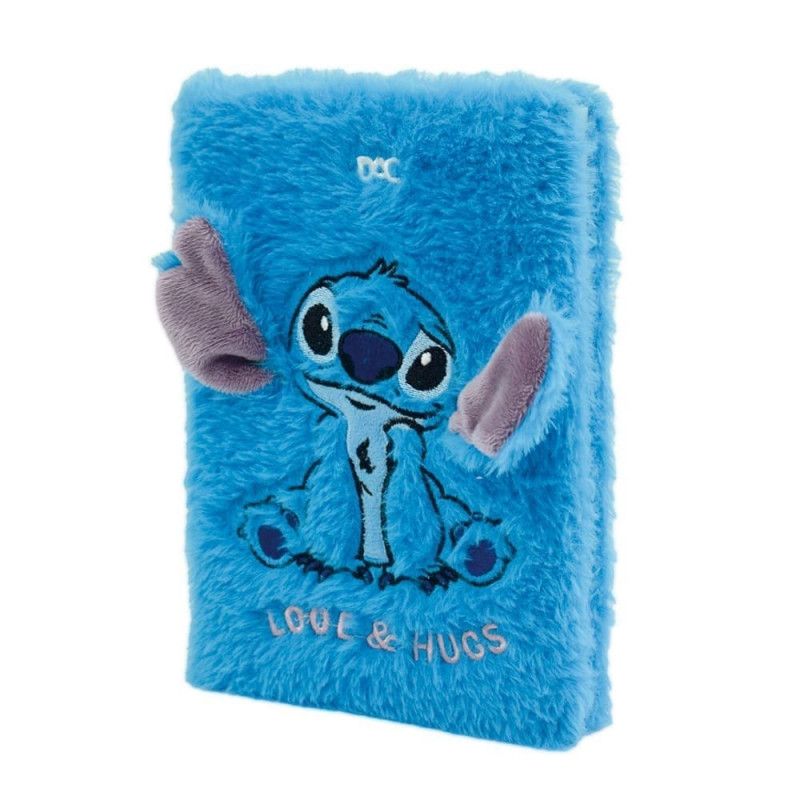 CADERNO BROCHURA 1/4 CAPA DURA 80 FOLHAS FLUFFY STITCH DAC - REF. 4787 - 1 UNIDADE