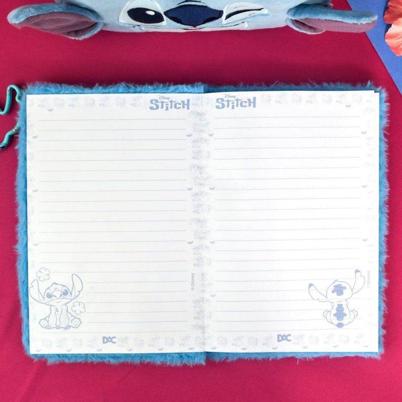 CADERNO BROCHURA 1/4 CAPA DURA 80 FOLHAS FLUFFY STITCH DAC - REF. 4787 - 1 UNIDADE