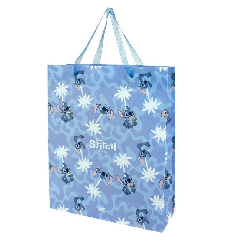 SACOLA PARA PRESENTE POLIPROPILENO 26X31CM G STITCH DAC - REF. 4865 - PACOTE COM 12 UNIDADES