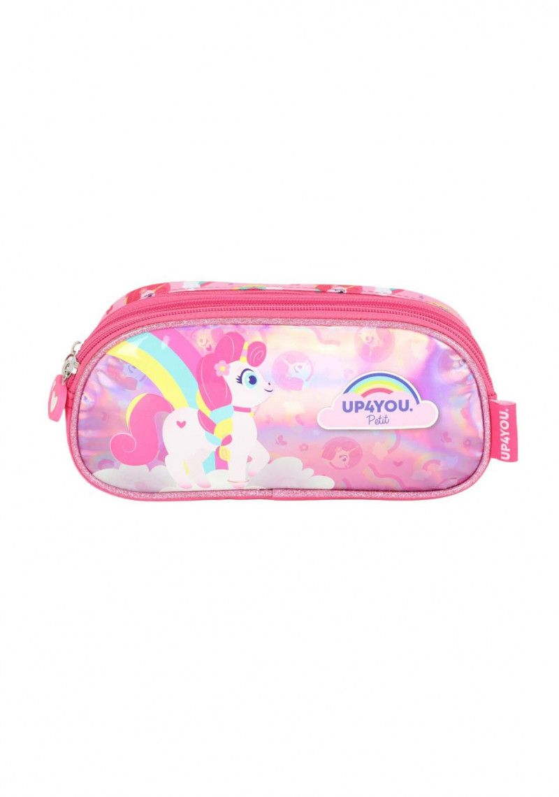 ESTOJO TRIPLO UNICORNIO PINK LUXCEL - REF. EI41045UP-PK - 1 UNIDADE