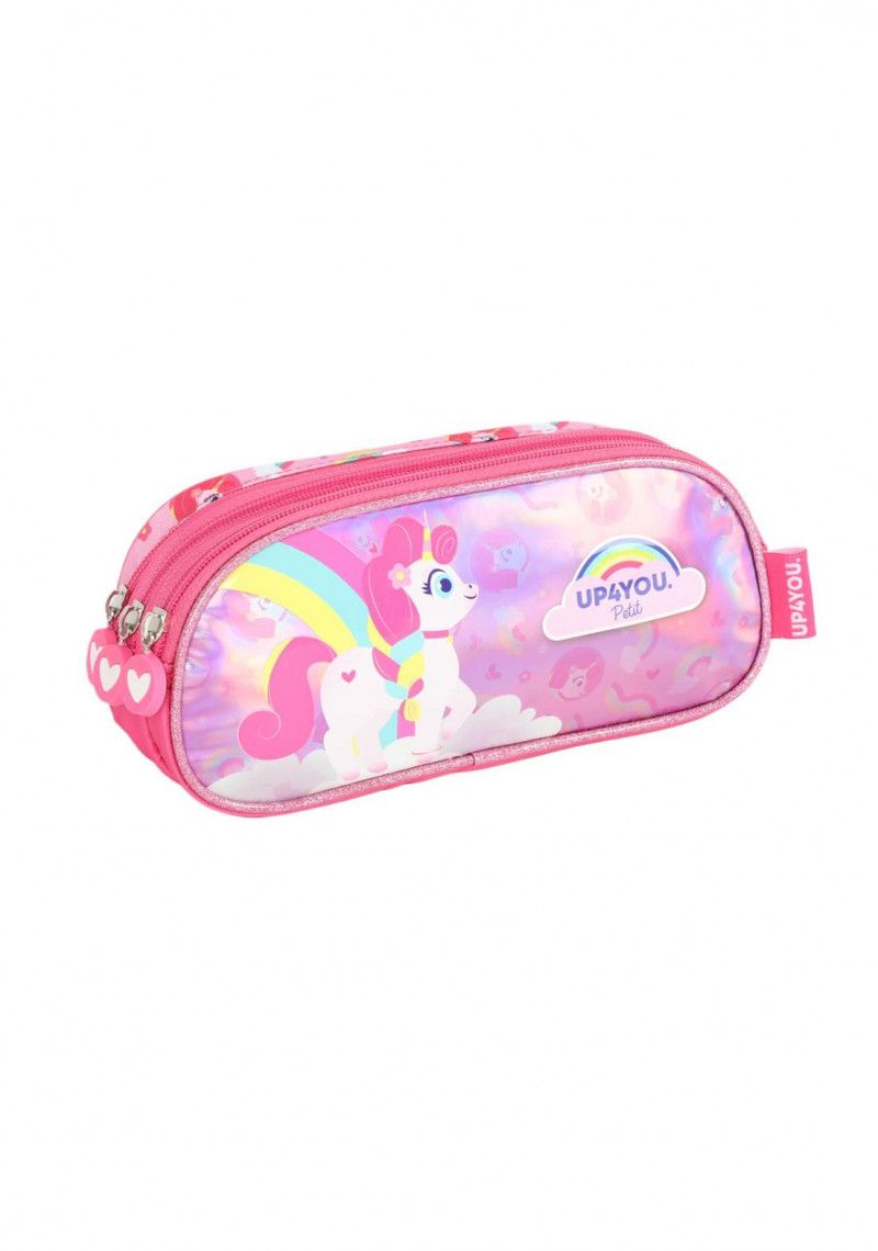 ESTOJO TRIPLO UNICORNIO PINK LUXCEL - REF. EI41045UP-PK - 1 UNIDADE