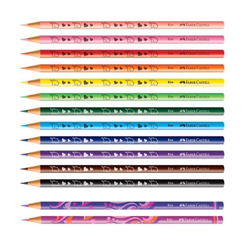 LAPIS 12 CORES +2 COLECAO UNICORNIO FABER-CASTELL - REF. 120912+2UNI - PACOTE COM 12 UNIDADES
