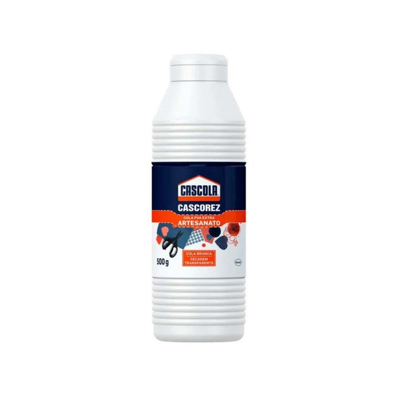 COLA BRANCA 500G PORCELANA FRIA CASCOREZ - REF. 1407017 - CAIXA COM 12 UNIDADES