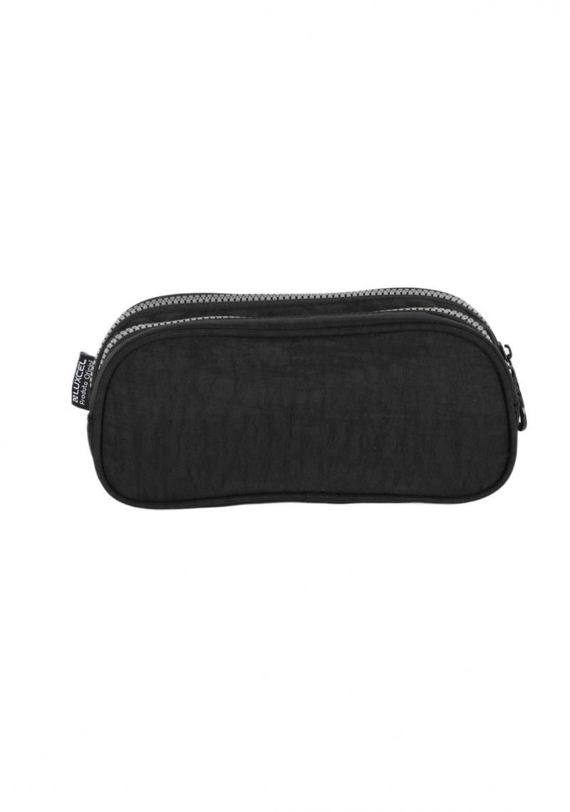 ESTOJO DUPLO CRINKLE PRETO LUXCEL - REF. ET49142UP-PTO - 1 UNIDADE
