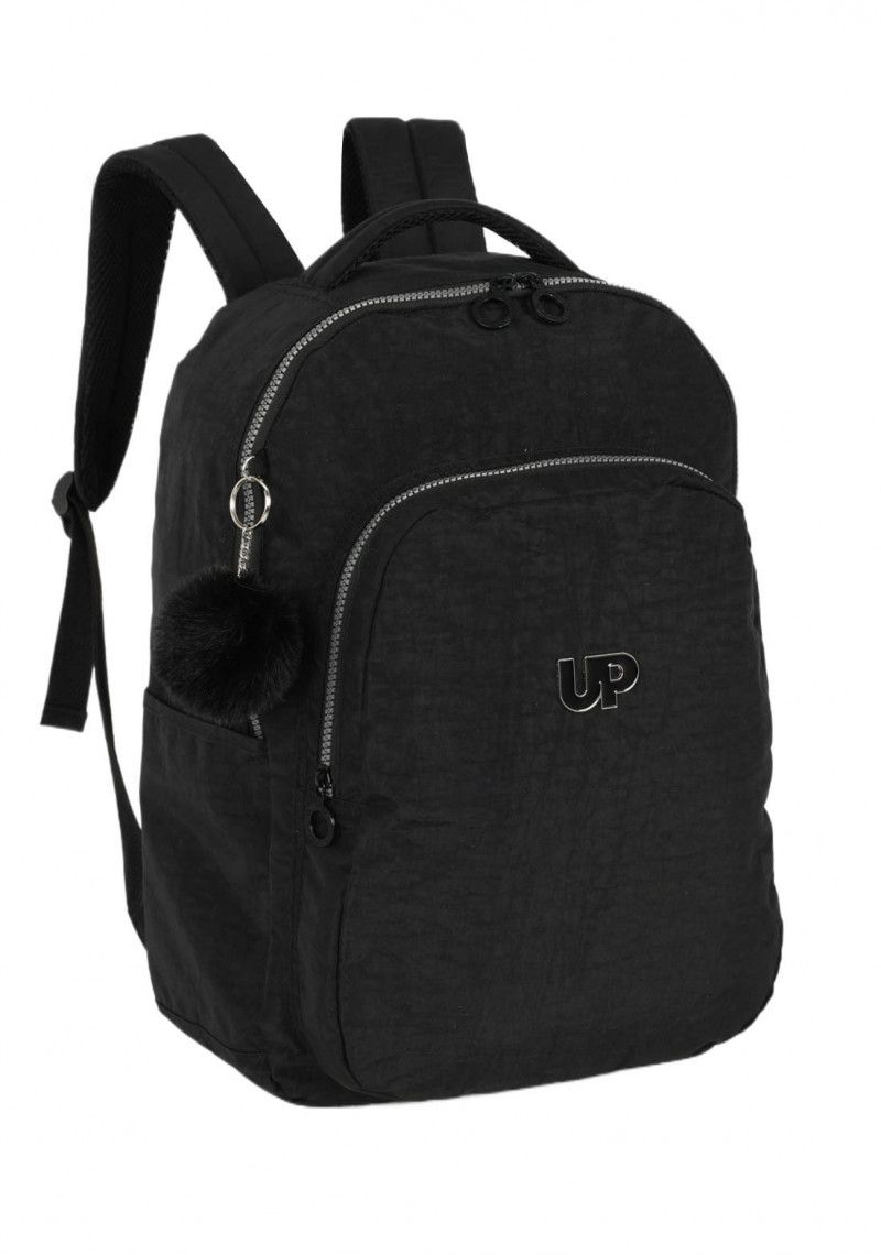MOCHILA DE COSTAS CRINKLE PRETO LUXCEL - REF. MS49131UP-PTO - 1 UNIDADE