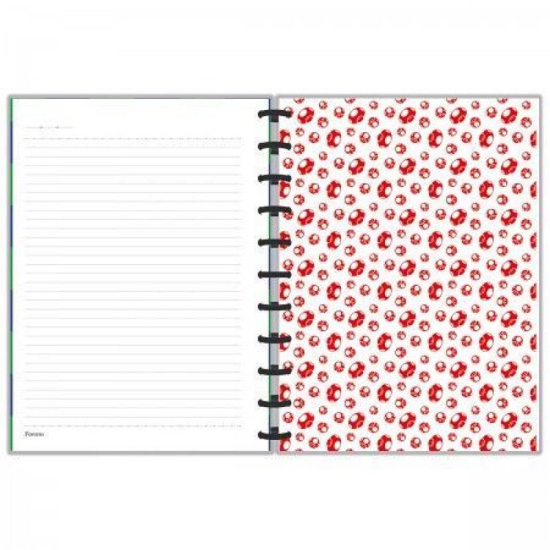 CADERNO 1 MATERIA INTELIGENTE DISCO SUPER MARIO FORONI - REF. 9226 - 1 UNIDADE