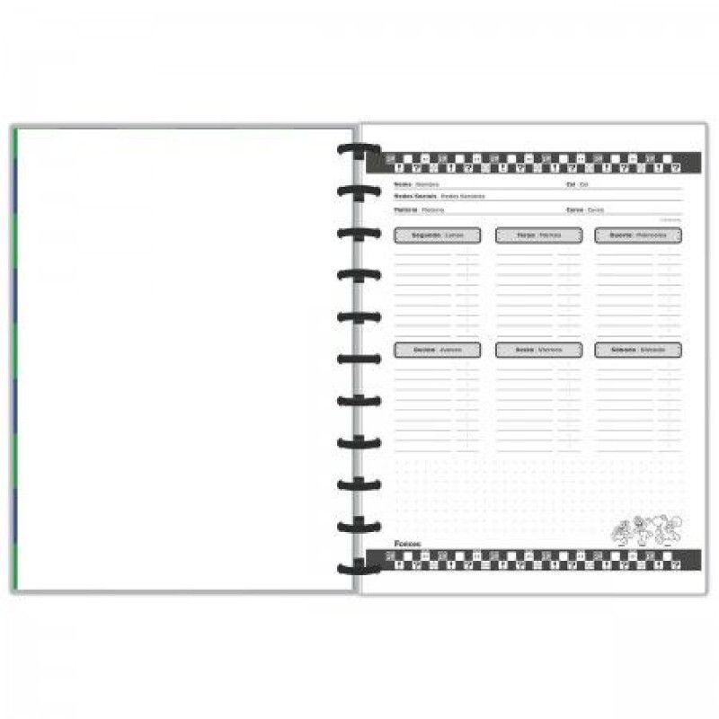 CADERNO 10 MATERIAS INTELIGENTE DISCO SUPER MARIO FORONI - REF. 9227 - 1 UNIDADE