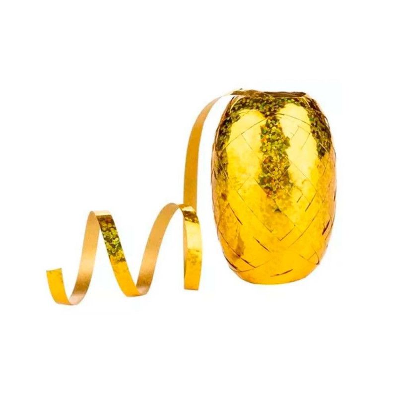 FITILHO 5MMX20M METAL.HOLOGRAFICO DOURADO - REF. 9031 - PACOTE COM 10 UNIDADES