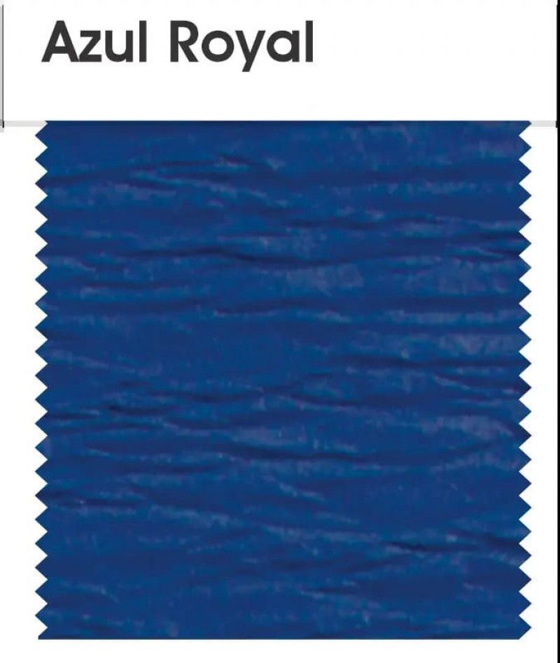 PAPEL CREPOM 48X2M ART FLOC AZUL ROYAL - PACOTE COM 10 UNIDADES