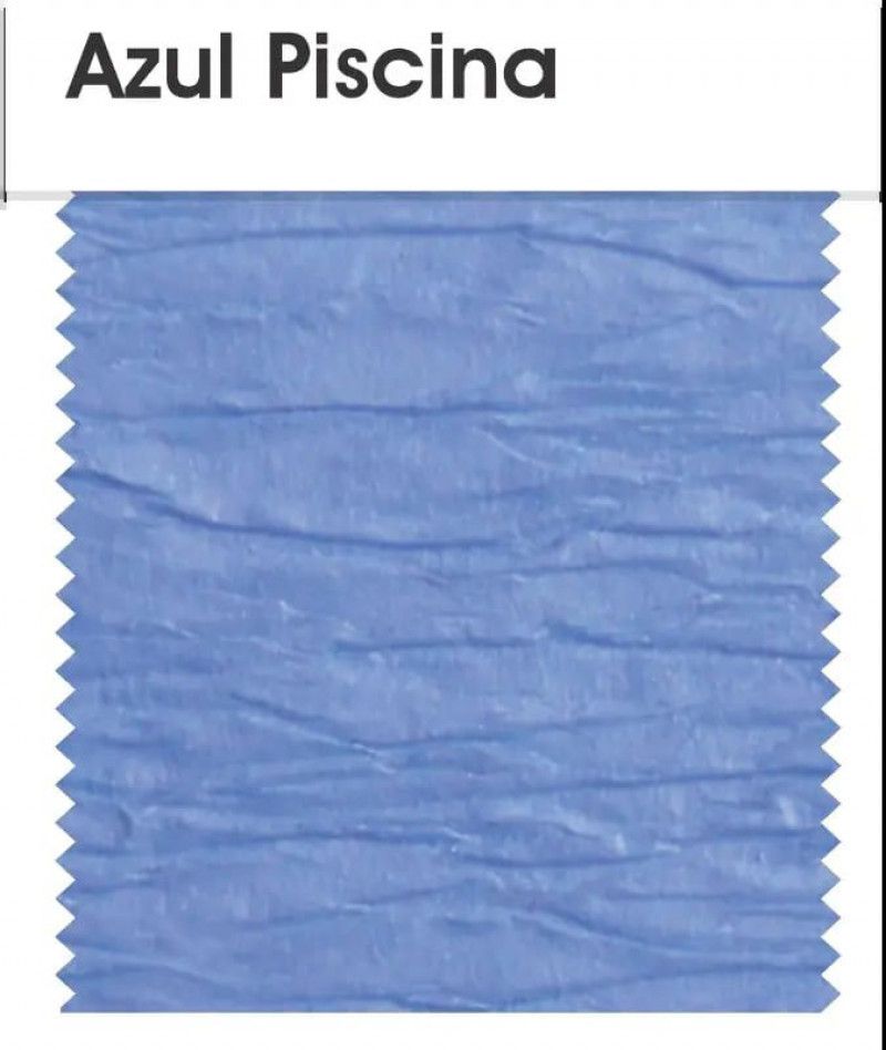 PAPEL CREPOM 48X2M ART FLOC AZUL PISCINA - PACOTE COM 10 UNIDADES
