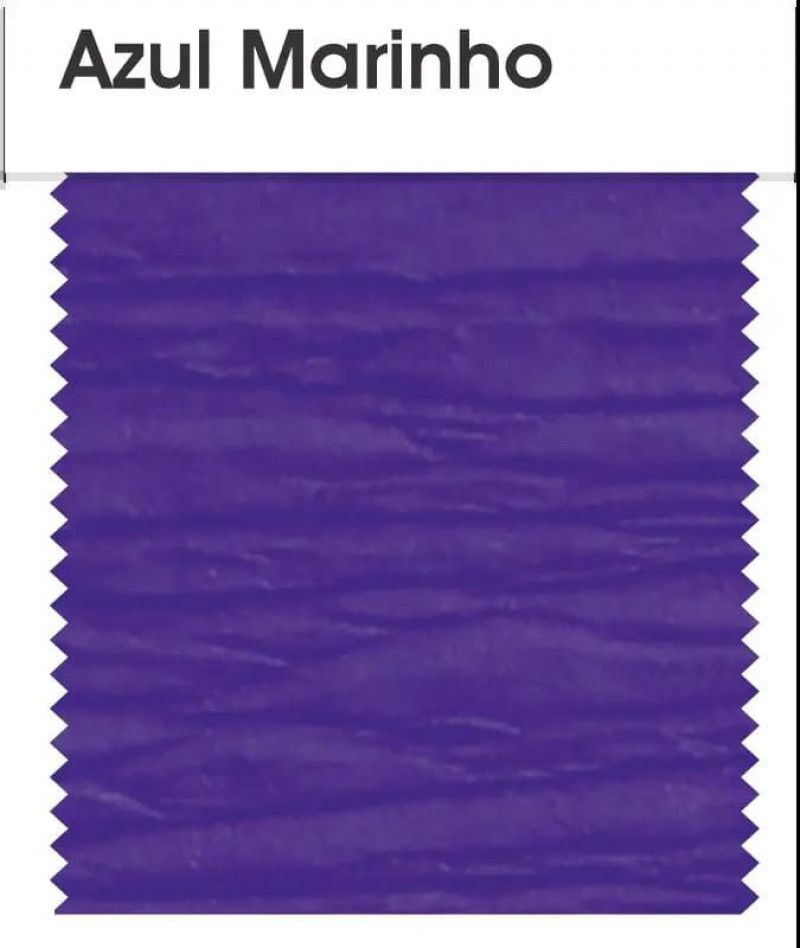 PAPEL CREPOM 48X2M ART FLOC AZUL MARINHO - PACOTE COM 10 UNIDADES