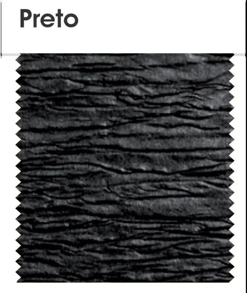 PAPEL CREPOM 48X2M ART FLOC PRETO - PACOTE COM 10 UNIDADES,
