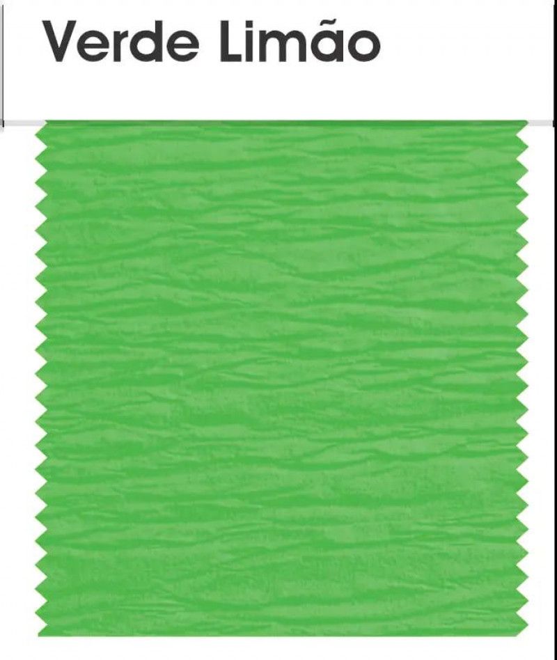 PAPEL CREPOM 48X2M ART FLOC VERDE LIMAO - PACOTE COM 10 UNIDADES
