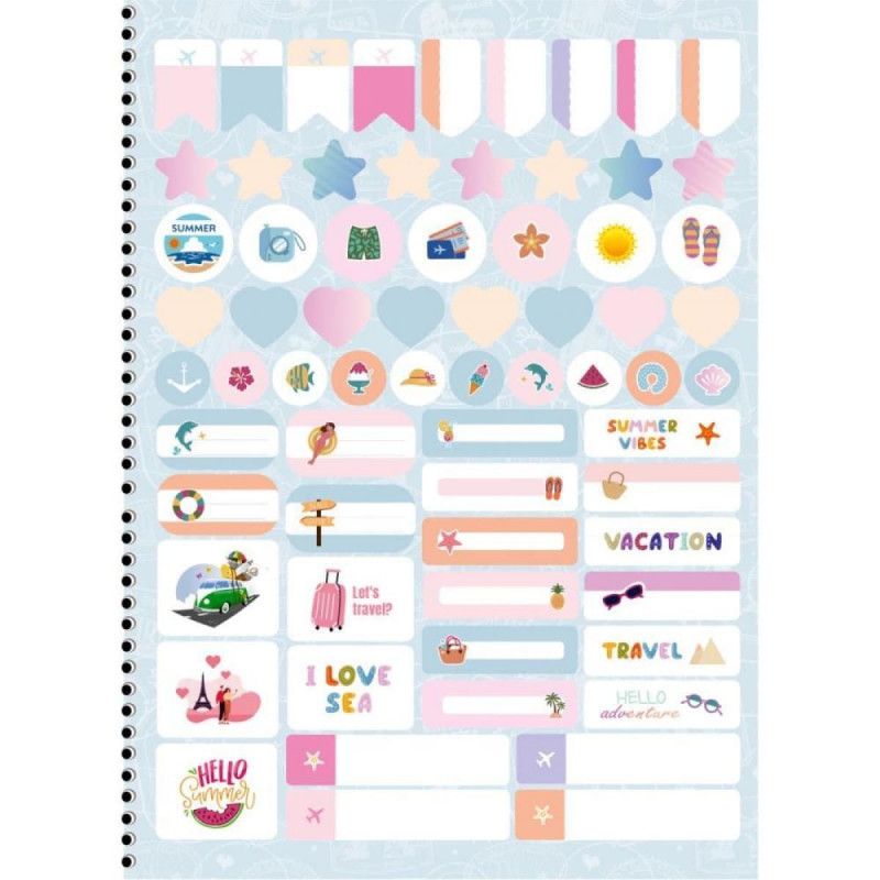 CADERNO 1 MATERIA CAPA DURA 80 FOLHAS LARISSA MANOELA - REF. 10906 - PACOTE COM 4 UNIDADES