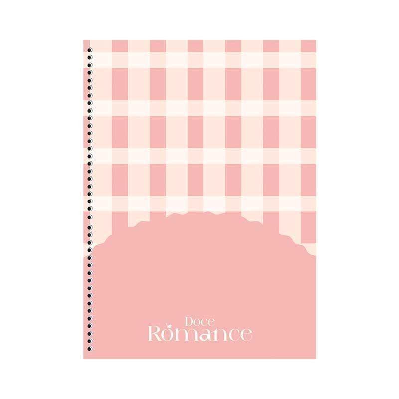 CADERNO 1 MATERIA CAPA DURA 80 FOLHAS DOCE ROMANCE LARISSA MANOELA - REF. 10897 - PACOTE COM 4 UNIDADES