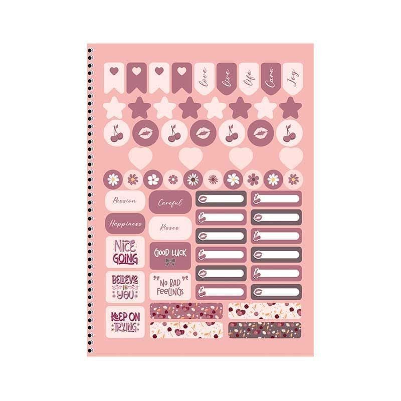 CADERNO 1 MATERIA CAPA DURA 80 FOLHAS DOCE ROMANCE LARISSA MANOELA - REF. 10897 - PACOTE COM 4 UNIDADES