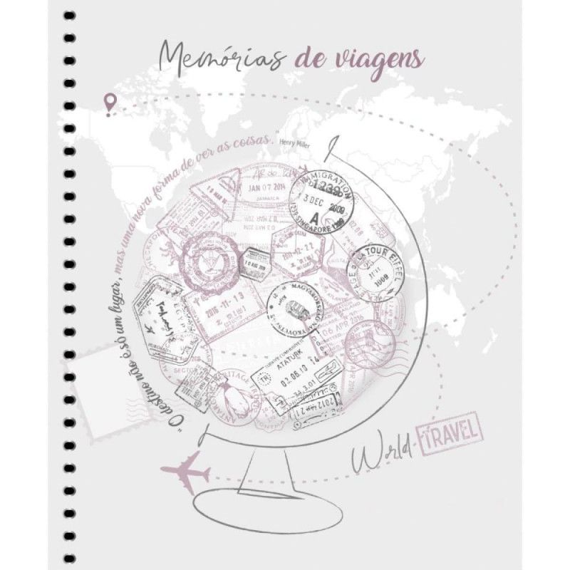 CADERNO 1 MATERIA CAPA DURA COM ADESIVO MEMORIA LARISSA MANOELA - REF. 10912 - PACOTE COM 2 UNIDADES