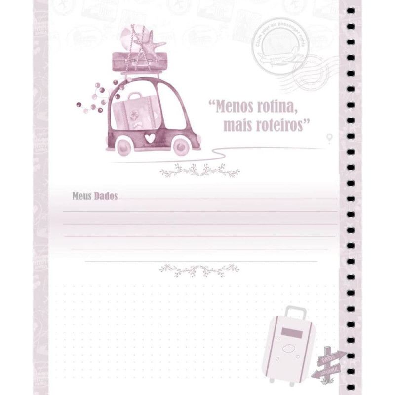 CADERNO 1 MATERIA CAPA DURA COM ADESIVO MEMORIA LARISSA MANOELA - REF. 10912 - PACOTE COM 2 UNIDADES