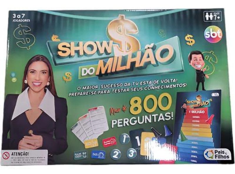 JOGO SHOW DO MILHAO PAIS E FILHOS - REF. 792906 - 1 UNIDADE
