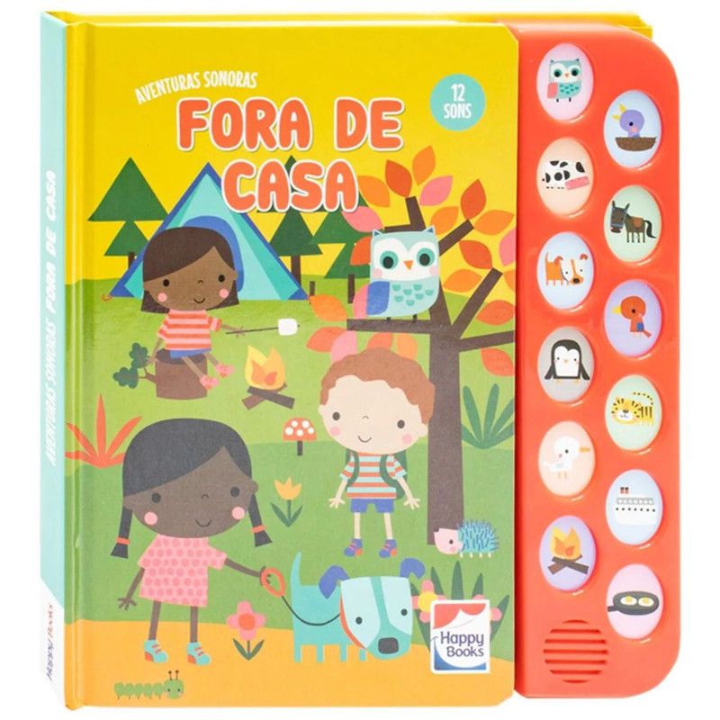 LIVRO AVENTURAS SONORAS FORA DE CASA HAPPY BOOKS - REF. 312509 - 1 UNIDADE